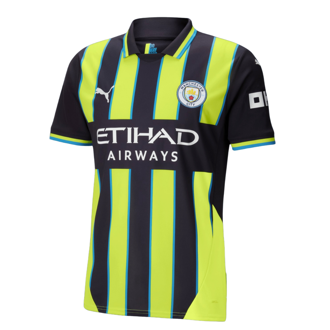 Manchester City 24/25  Away Replica Junior Jersey - NEW NAVY/YELLOW