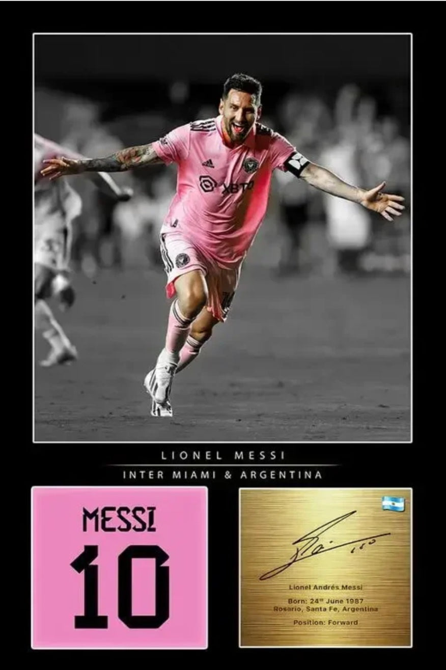 Messi Miami A4 Poster