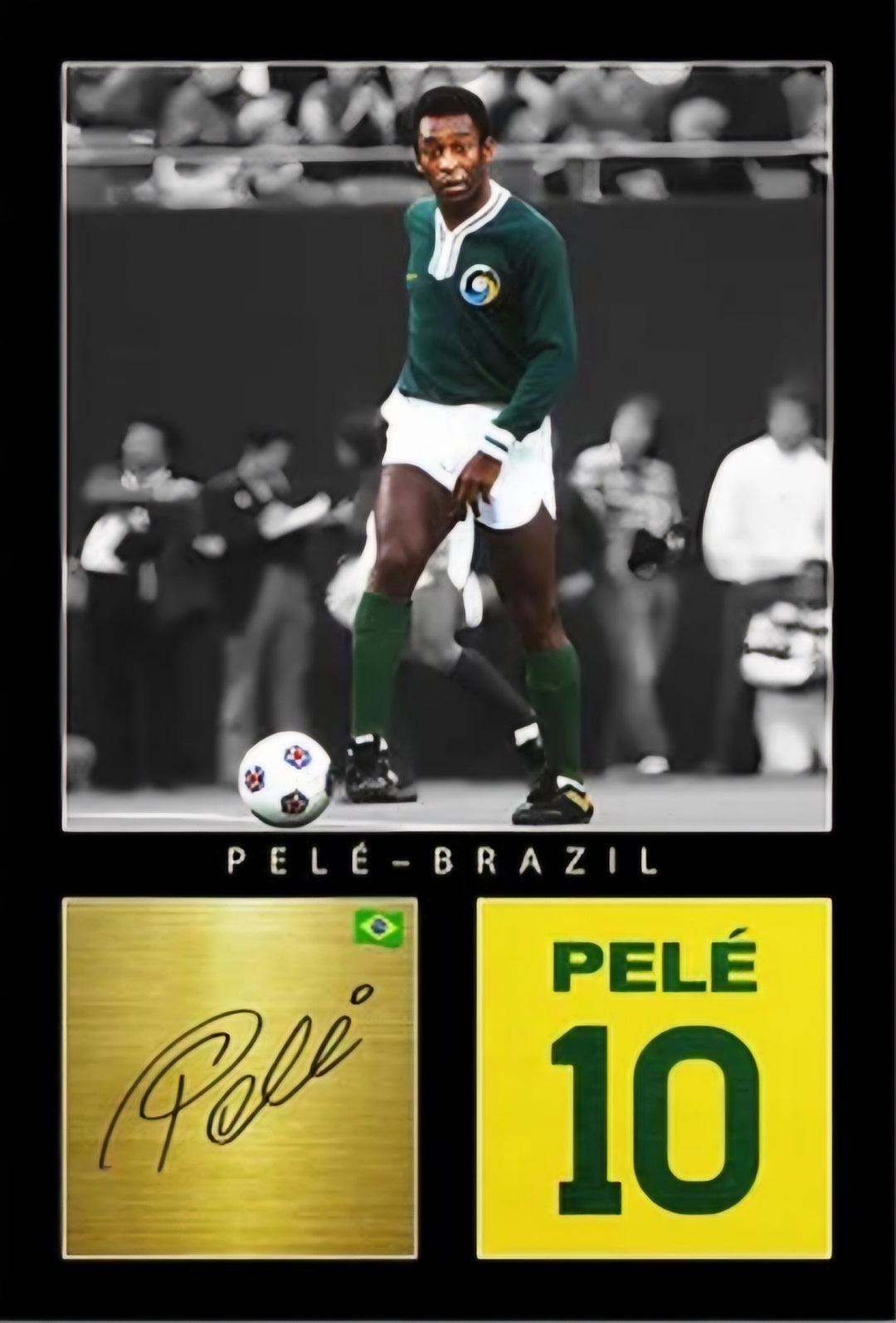 Pele Brazil Canvas Poster 45cm X 30cm