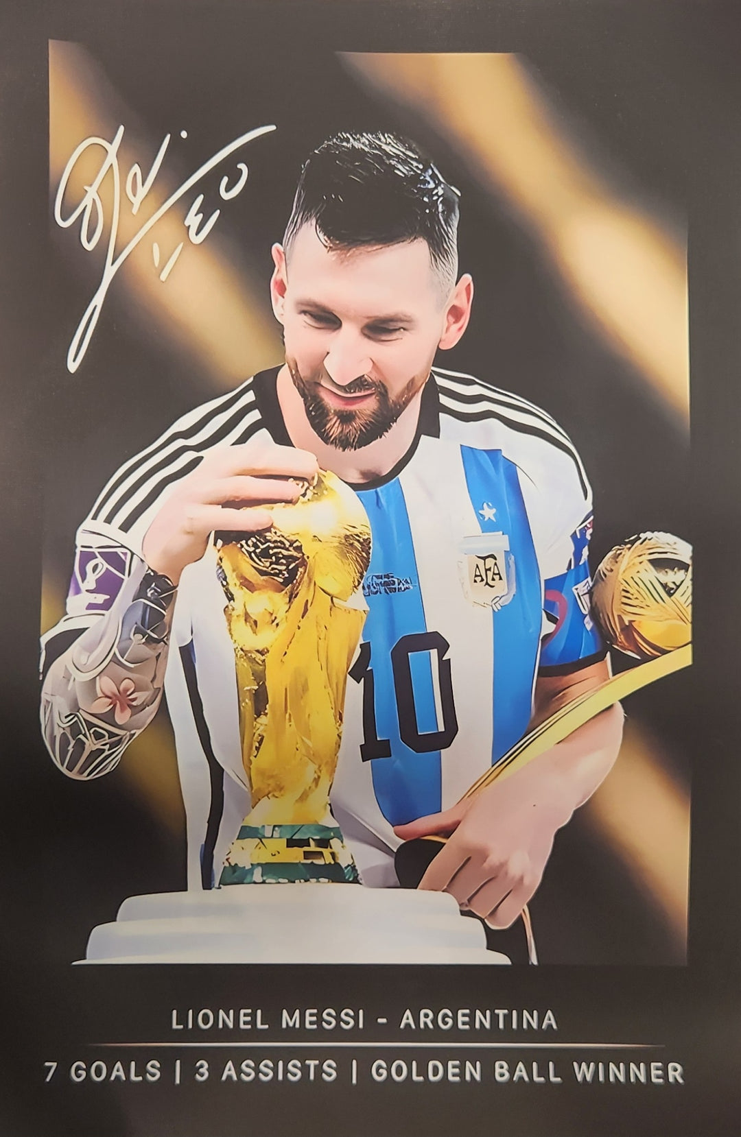 Messi World cup Canvas poster 45cm X 30cm