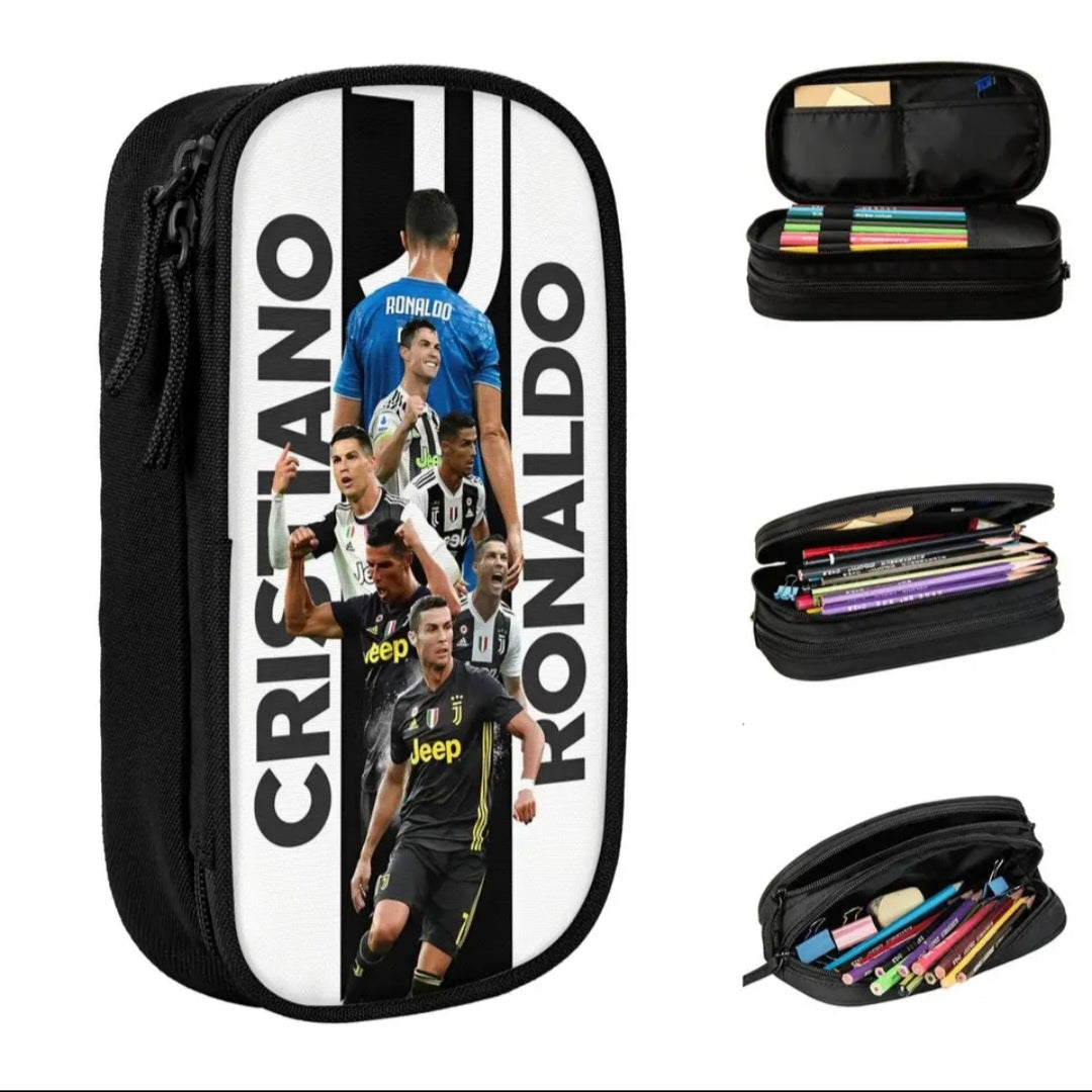 Ronaldo Pencil Case Black/White