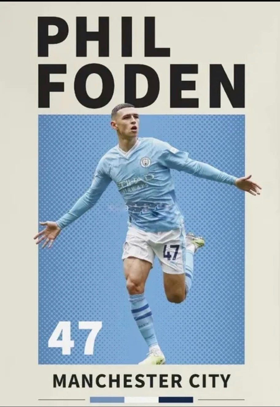 Foden Canvas Poster 45cm X 30cm