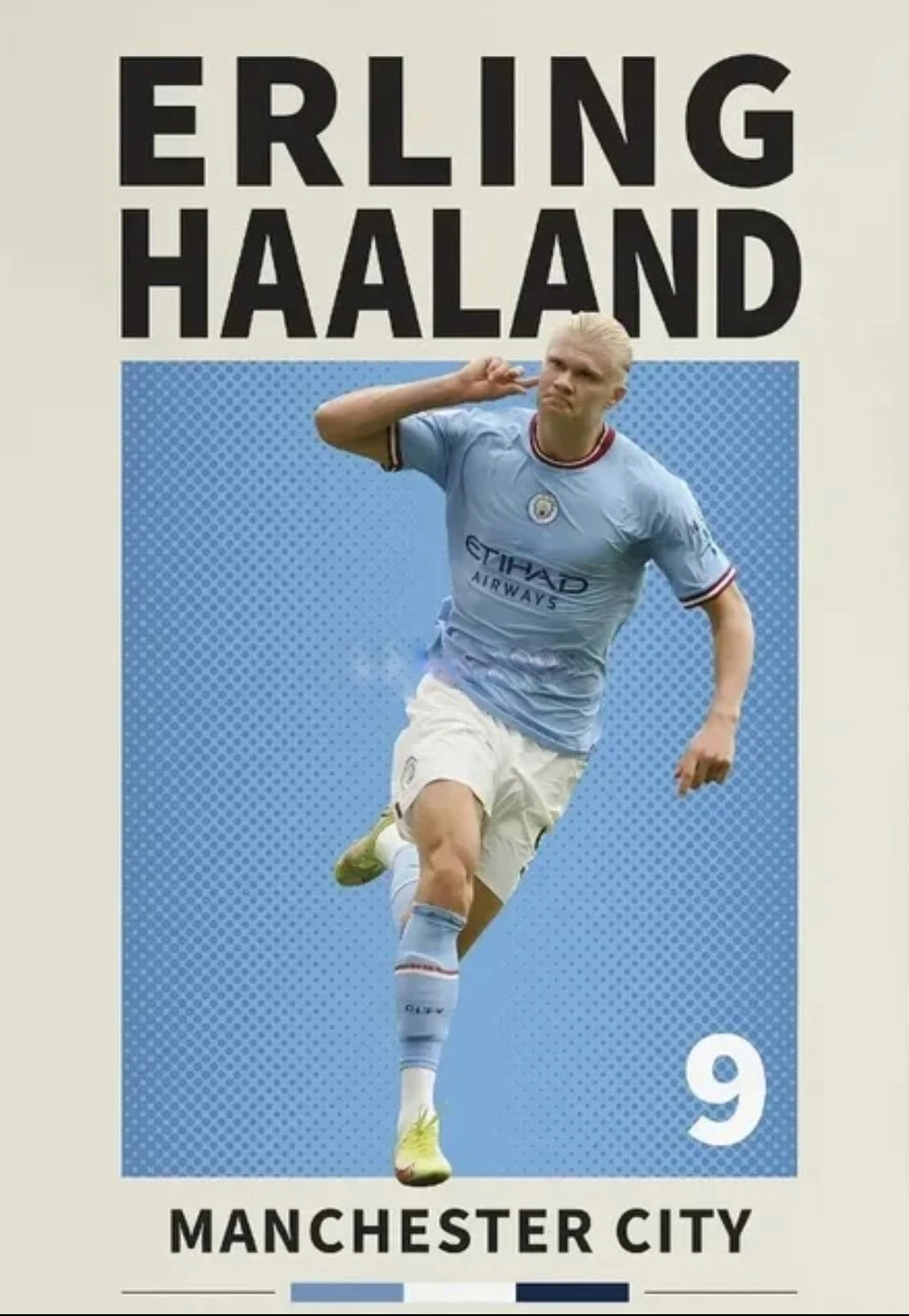 Haaland Canvas Poster 45 X30 cm