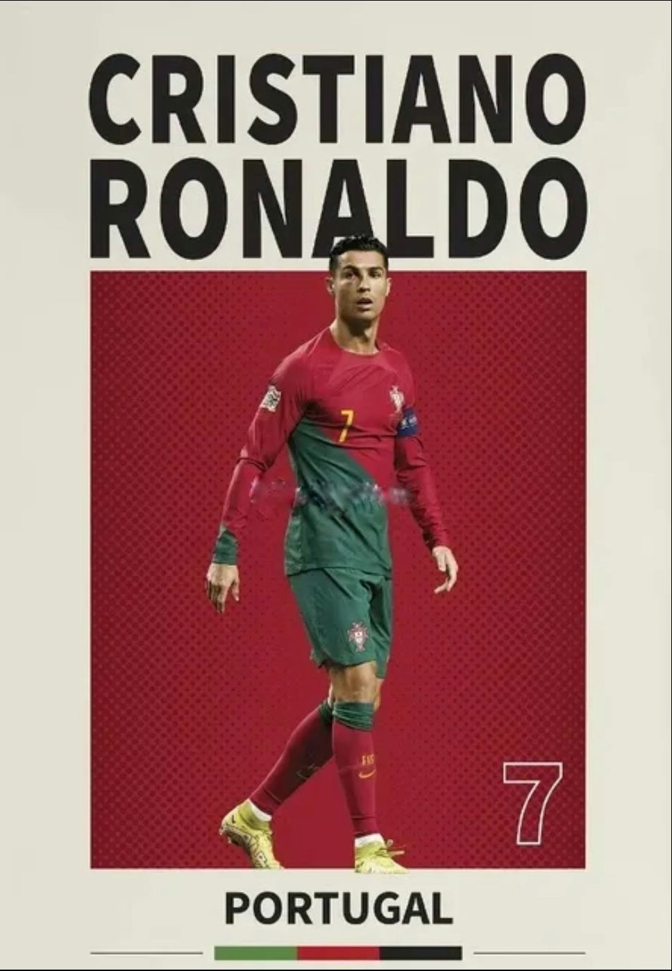 Ronaldo Portugal Canvas Poster 45 X30 cm