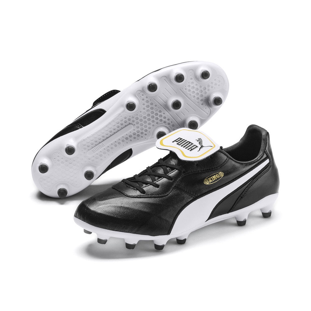 Puma King Top FG Boots - BLACK/WHITE