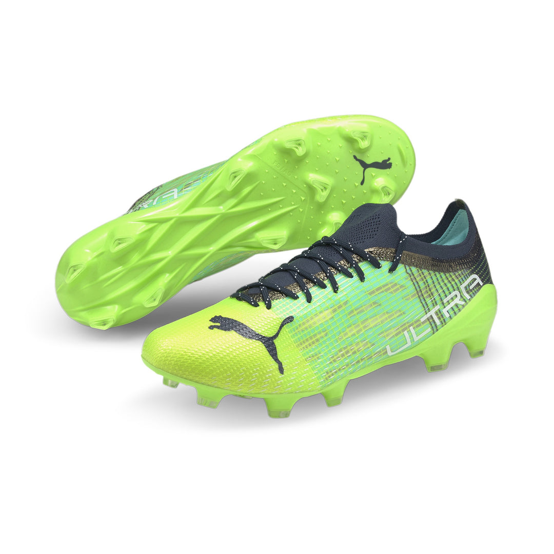 Puma Ultra 1.3 FG AG Boots - GREEN/AQUA