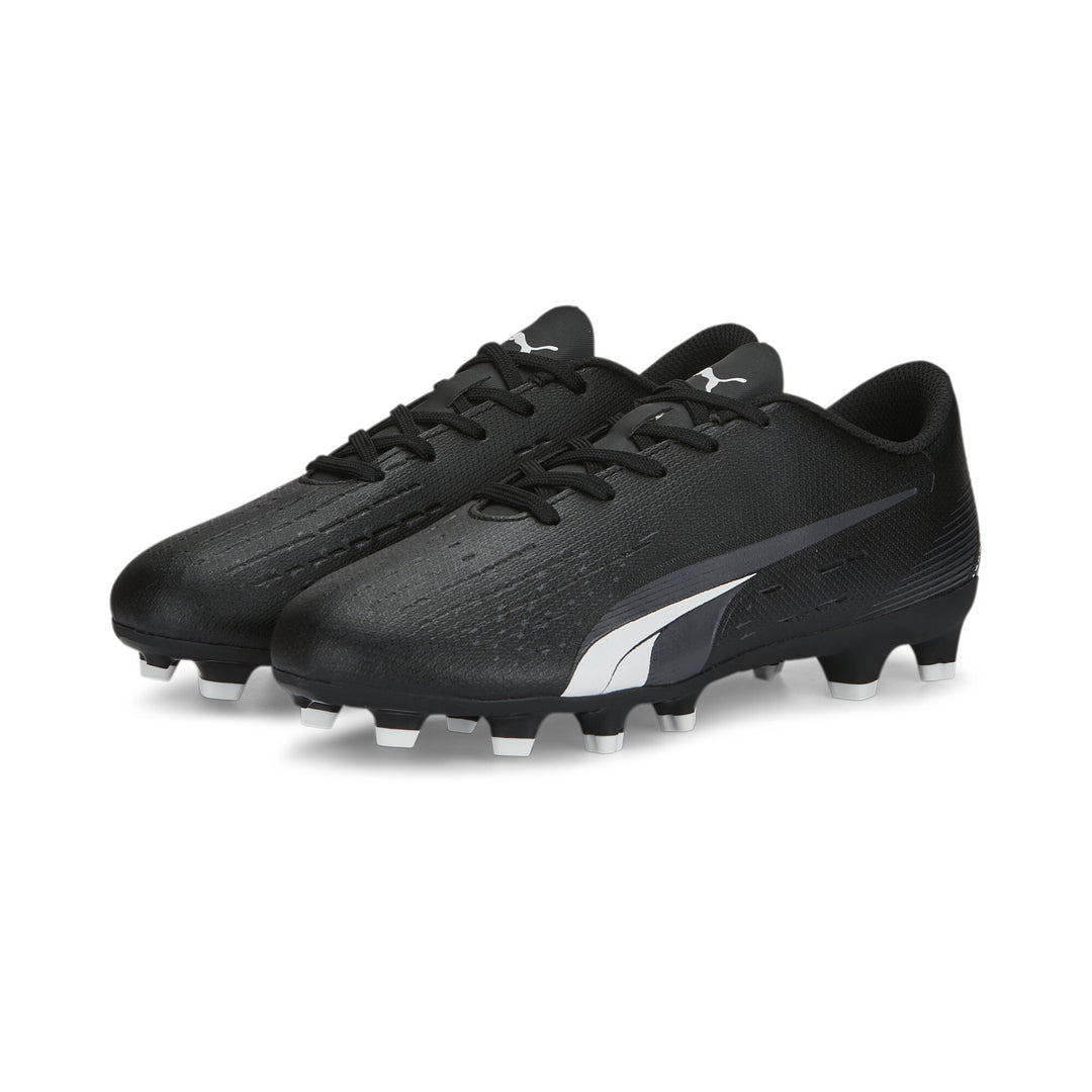 Puma Ultra Play FG/AG Jnr Boots - BLACK/WHITE