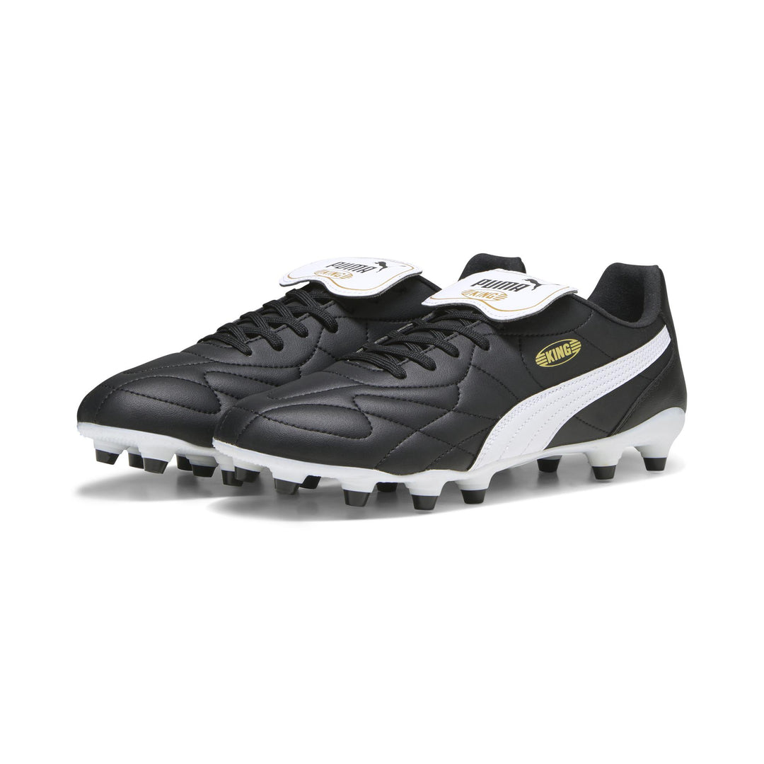 Puma King Top FG/AG Boots - PUMA BLACK/PUMA WHITE/PUMA GOLD