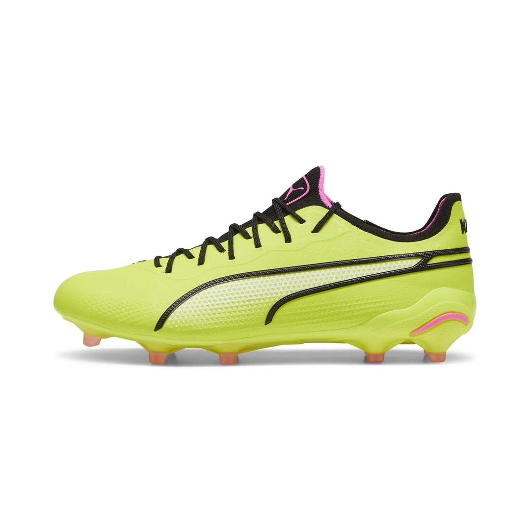 Puma King Ultimate FG/AG Boots - ELECTRIC LIME/PUMA BLACK/POISON PINK