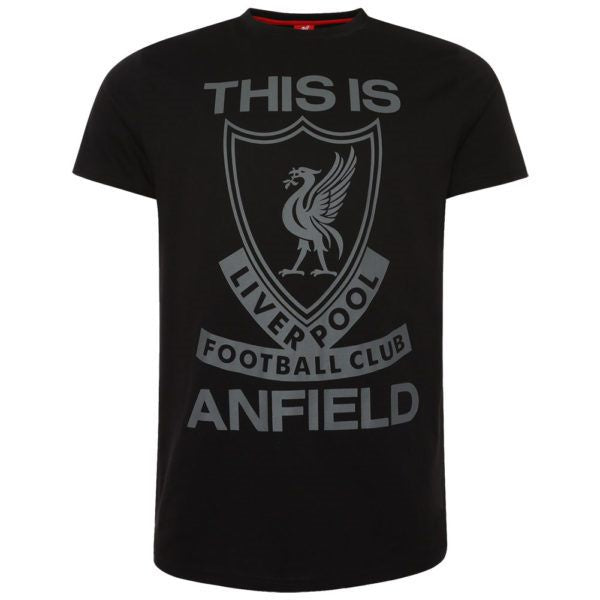 Liverpool FC This Is Anfield T Shirt Mens - BLACK