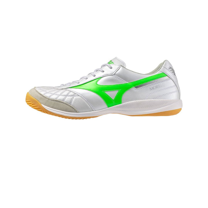 Mizuno Futsal - Morelia Sala Elite IN - WHITE/GREEN GECKO