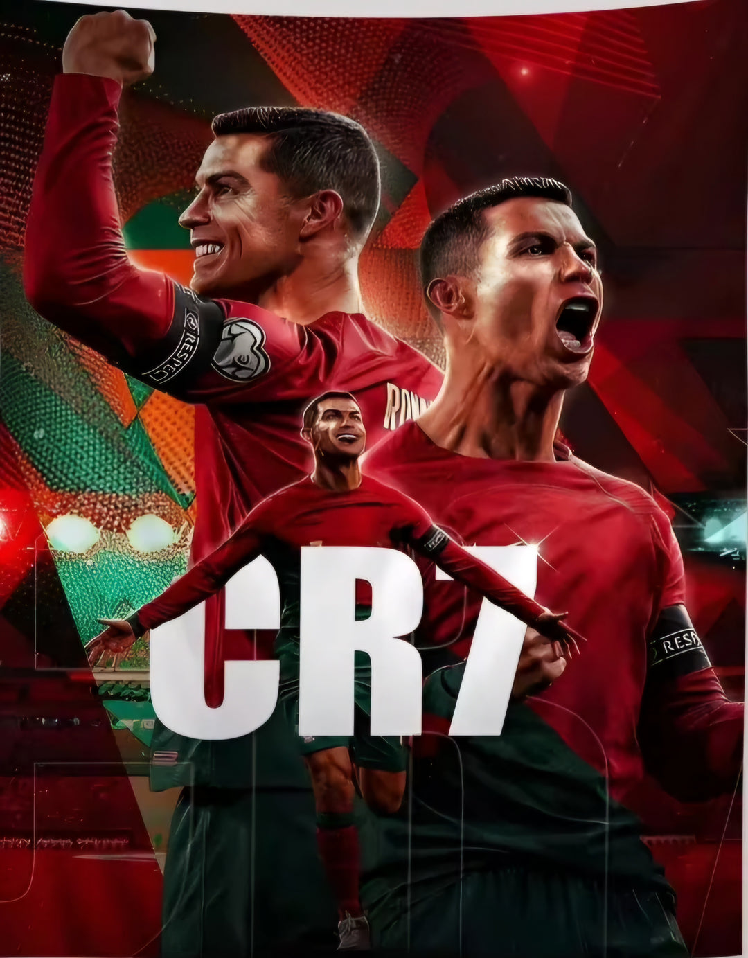 CR7 Portugal Fabric Poster 60cm x 90cm