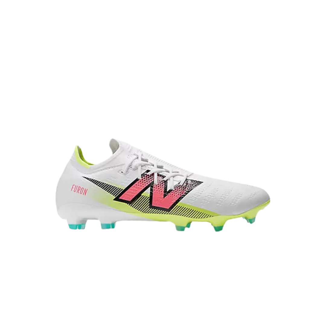 New Balance Furon 7+ Pro FG - White/Pink/Yellow