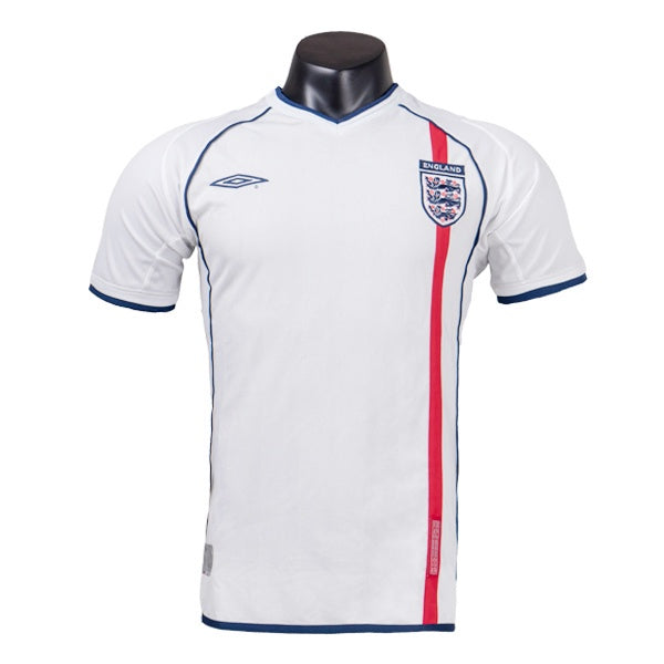 England 2002 Home Retro Kit  - WHITE/RED