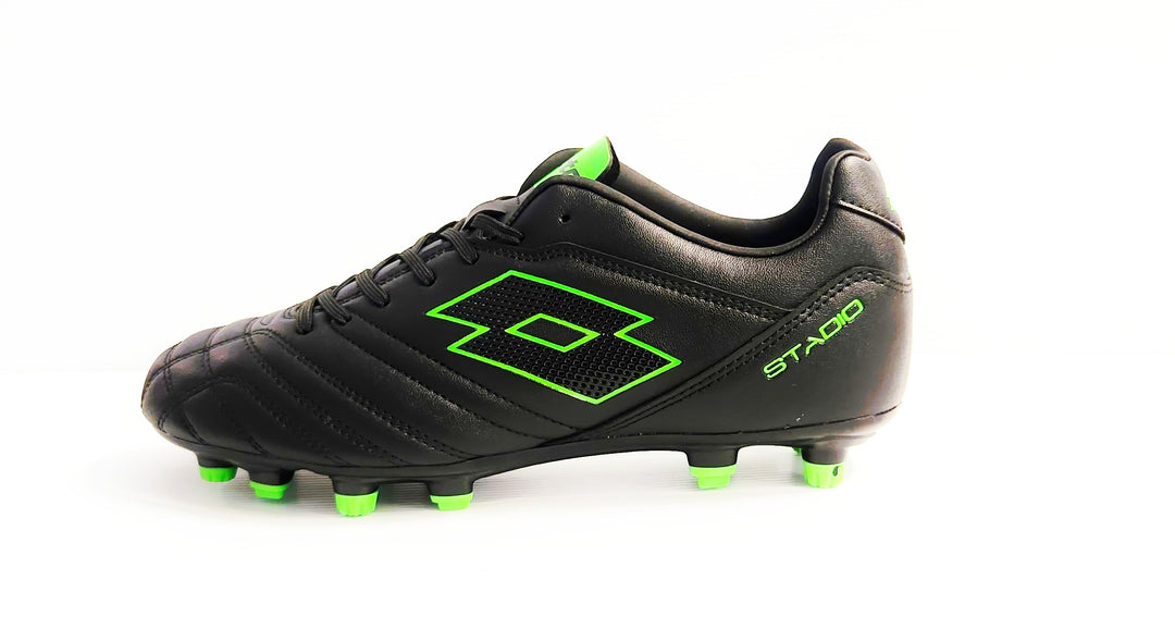 Lotto Stadio 705 FG Boots - BLACK/GREEN