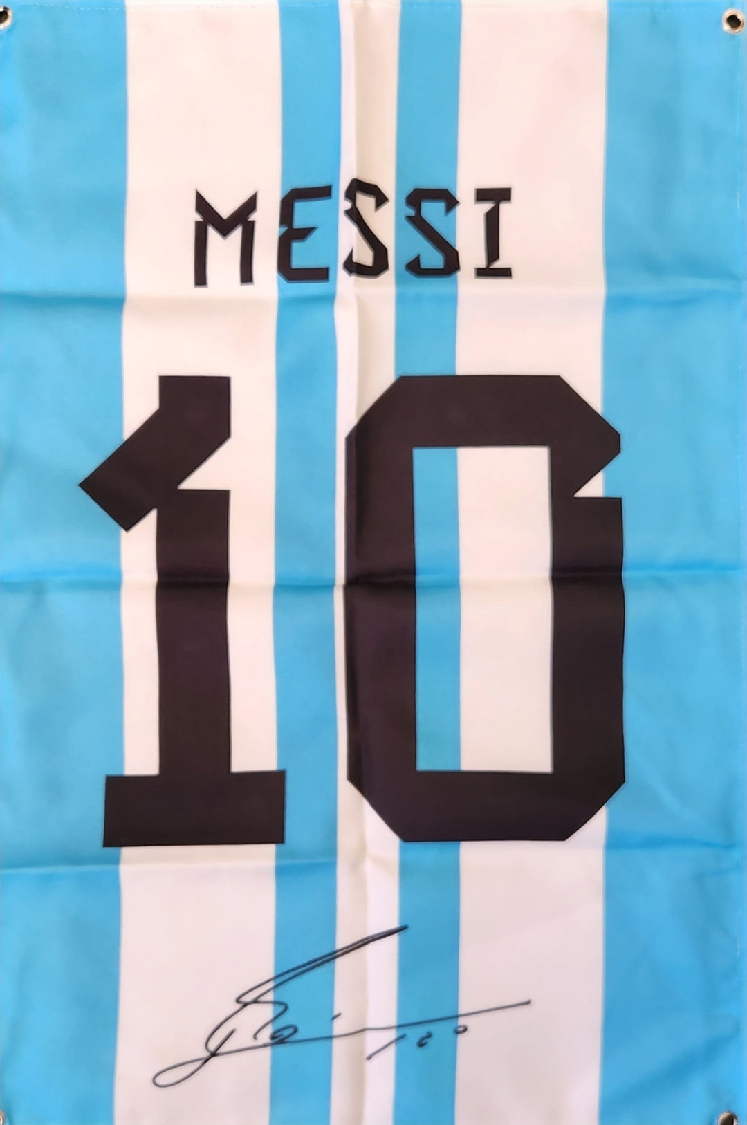 Messi 10 Jersey Fabric Poster - 68 X 45cm