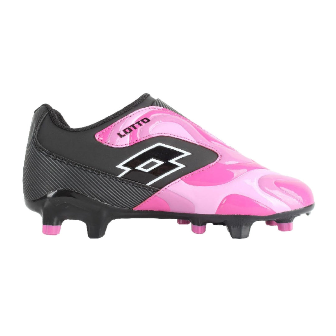 Lotto Marvel Swirl FG Junior Football Boot - PINK/BLACK