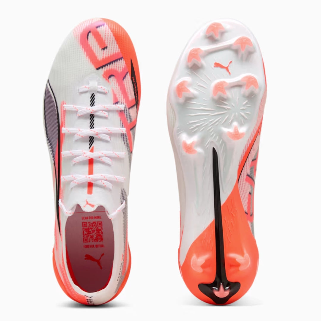 Puma Ultra 5 Ultimate FG Women's - BLACK / WHITE / GLOWING RED