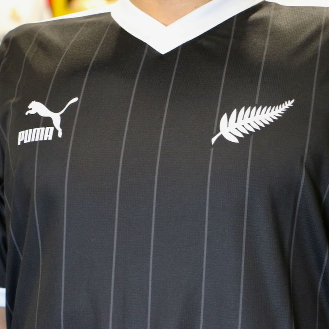 New Zealand Football Fan Shirt - Mens - BLACK