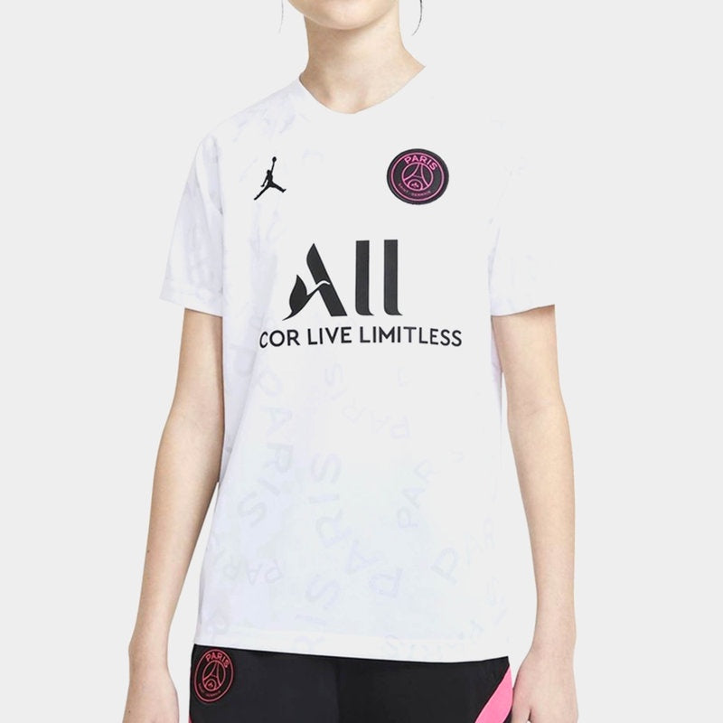 Nike Paris Saint Germain x Jordan Pre Match Shirt Junior - WHITE