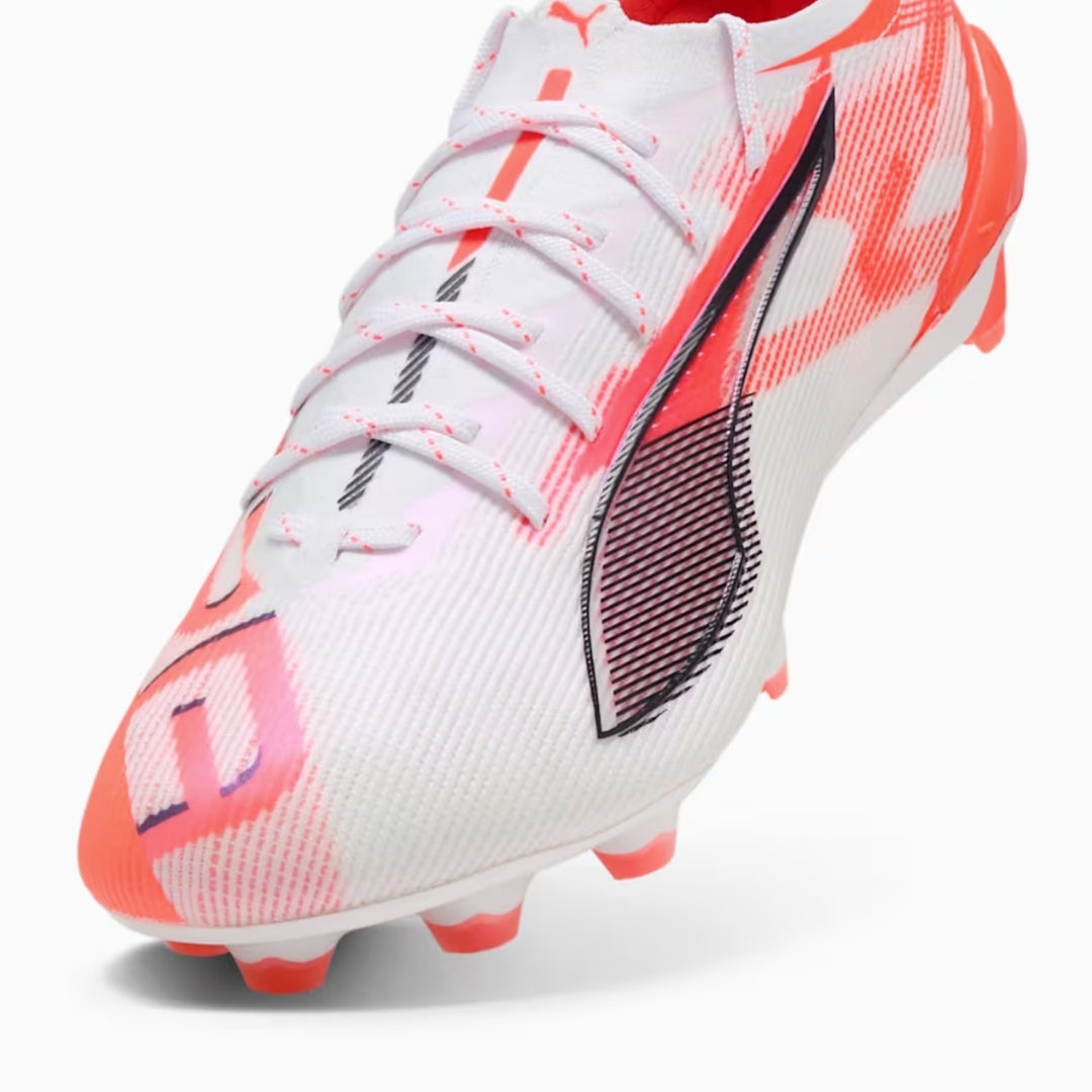 Puma Ultra 5 Ultimate FG - WHITE / BLACK / GLOWING RED