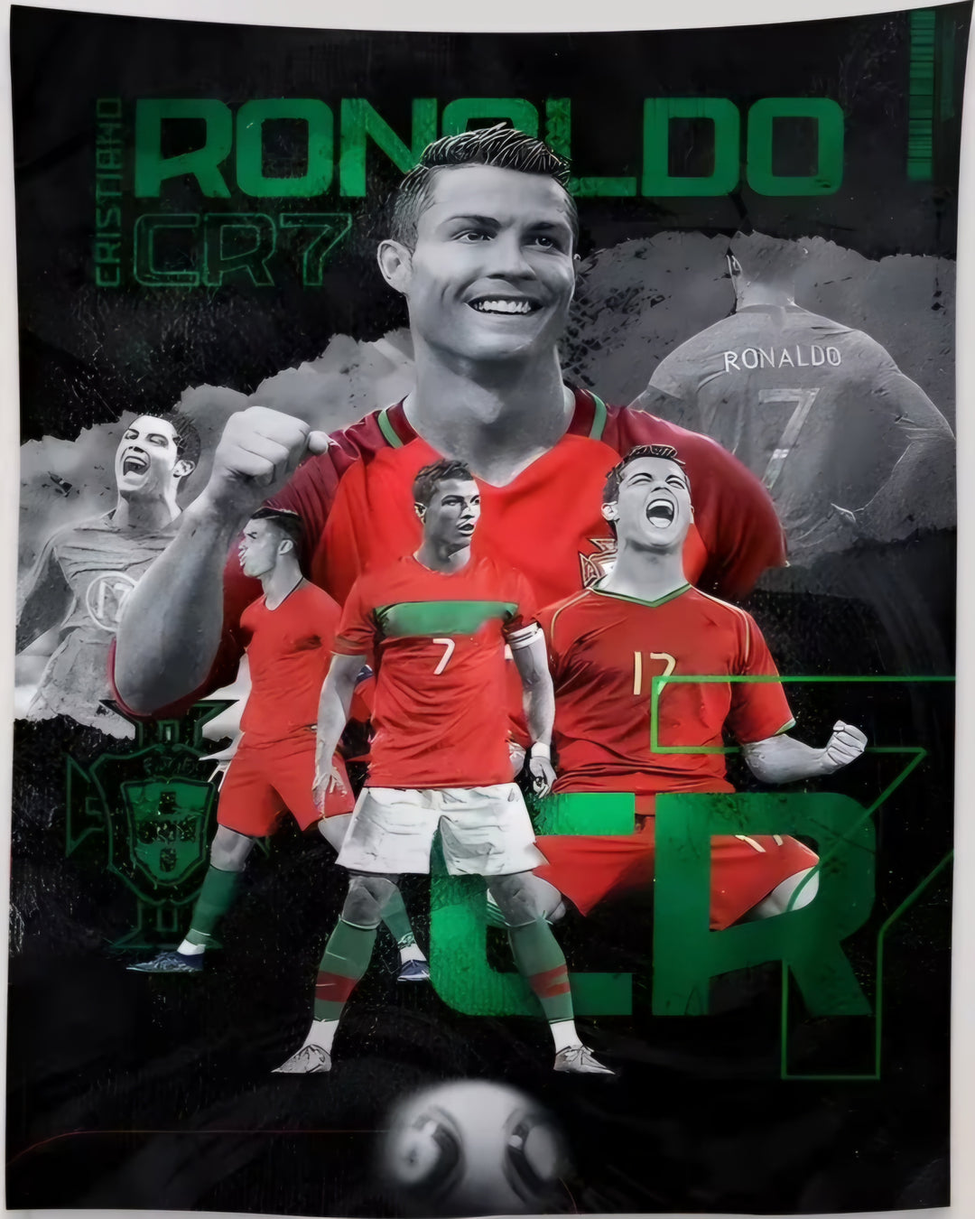 Ronaldo CR7 Portugal Fabric Poster 60cm x 90cm