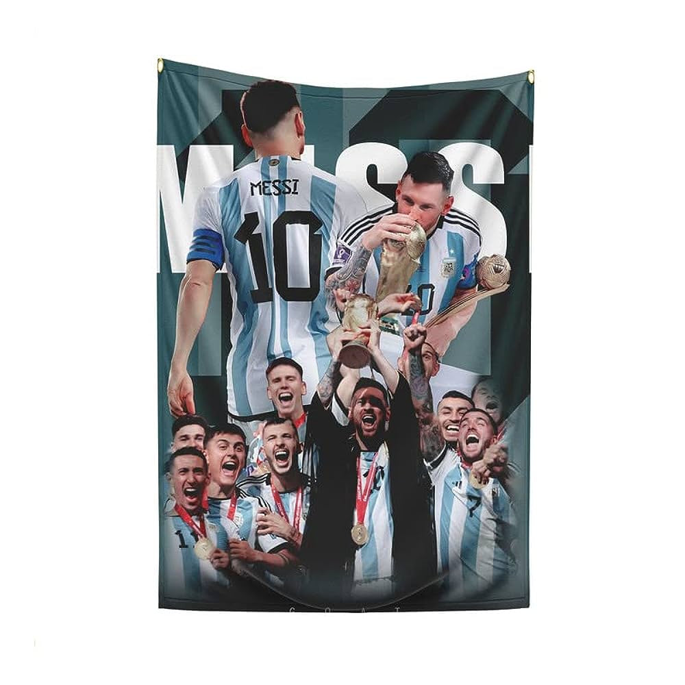 Messi GOAT Fabric Poster -68 X 45cm