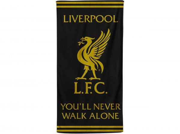 Liverpool Black and Gold YNWA Towel