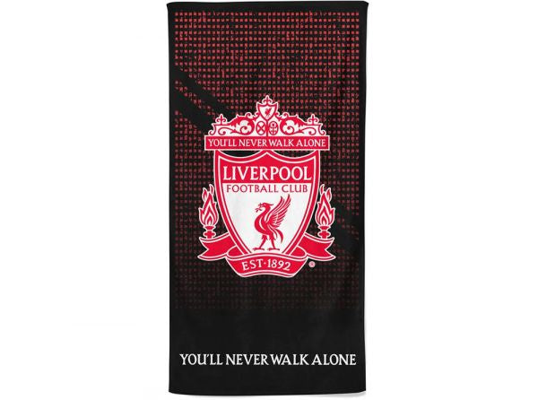 Liverpool Mesh Black/Red Towel