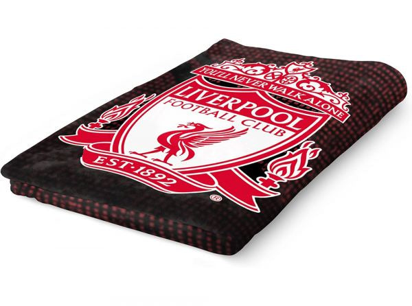 Liverpool Red Black Fleece Blanket