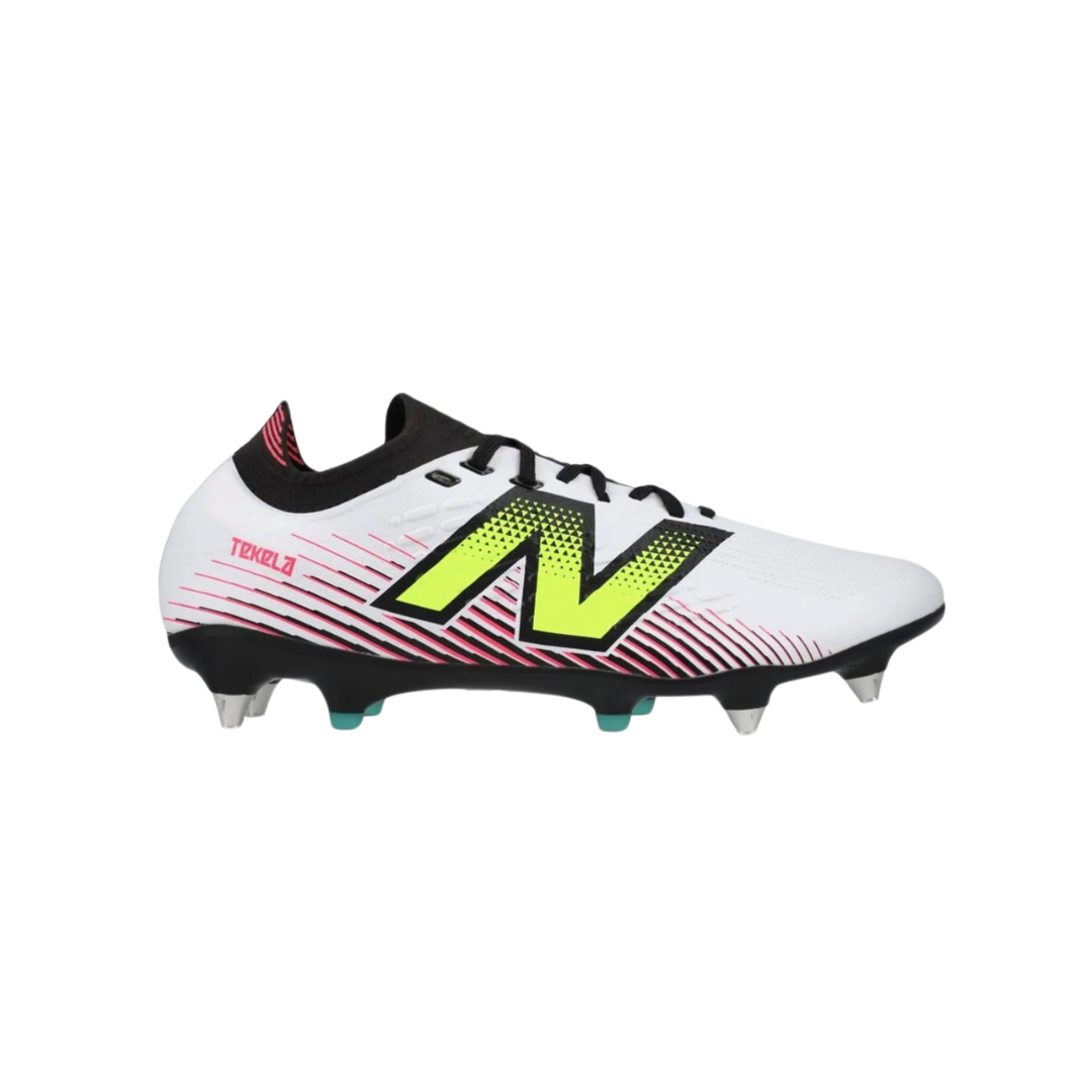 New Balance Tekela V4+ Pro SG -  White/Pink/Yellow