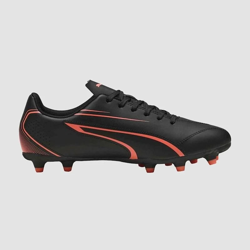 Puma Vitoria FG/AG Junior - BLACK/GLOWING-RED