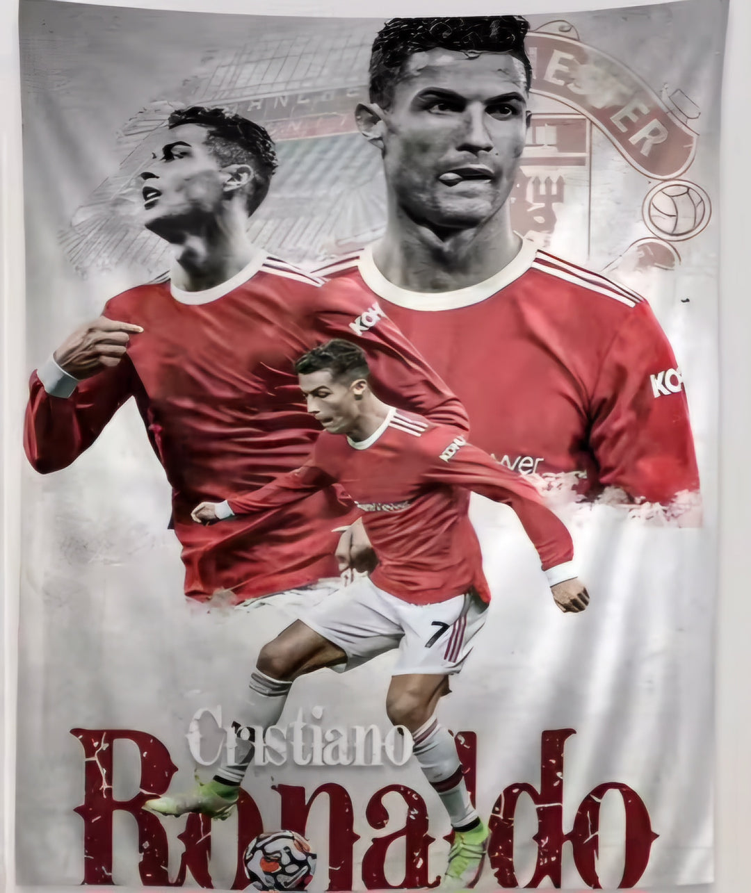 Cristiano Ronaldo Manchester United Fabric Poster 60cm x 90cm