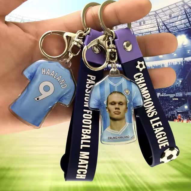 Haaland 9 Manchester City Kit Keychain