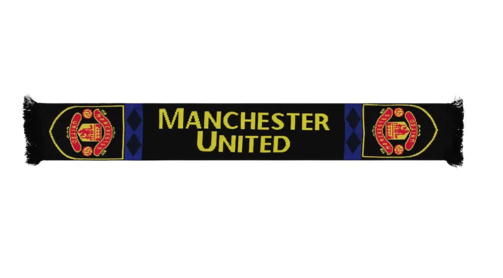 Manchester United Retro Scarf - BLACK