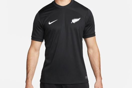 New Zealand 2022/23 Stadium Home Men's Dri-Fit Shirt - BLACK