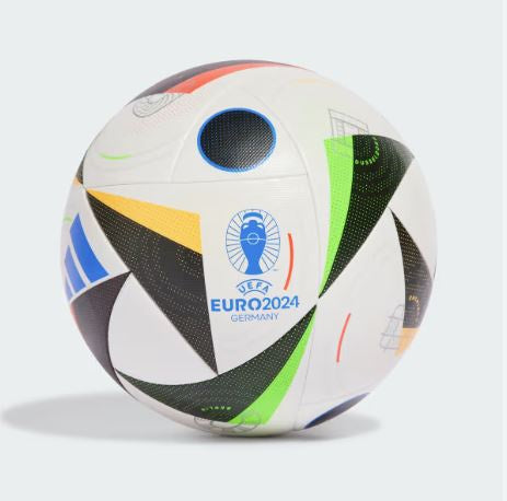 Adidas Euro 24 Competition Ball - WHITE/BLACK/GLOW BLUE