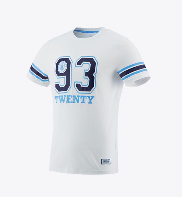 Manchester City 93:20 Varsity Tee - WHITE