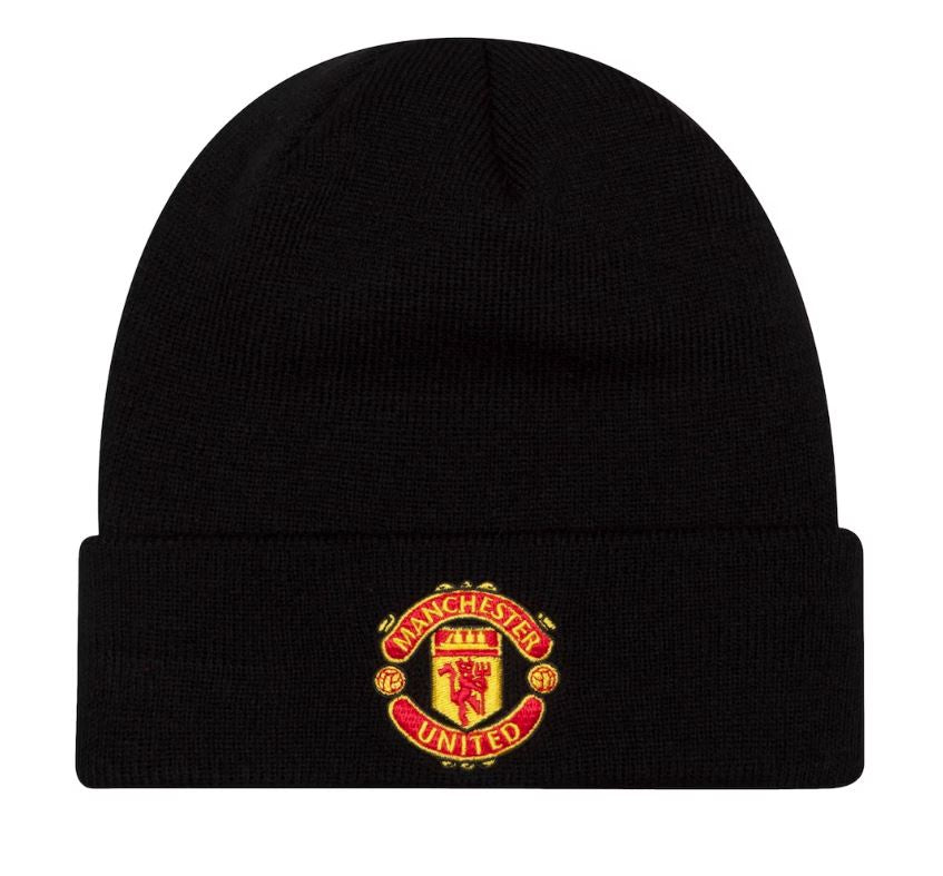 Manchester United New Era Cuff Hat - BLACK