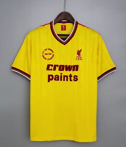 1985-1986 Liverpool Away Kit - YELLOW/RED”