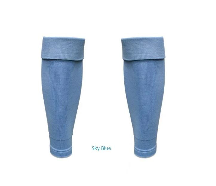 GIOCA Footless Socks pair - SKY BLUE