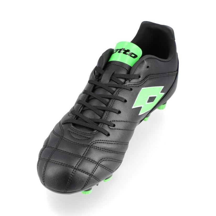 Lotto Stadio 705 FG Boots - BLACK/GREEN