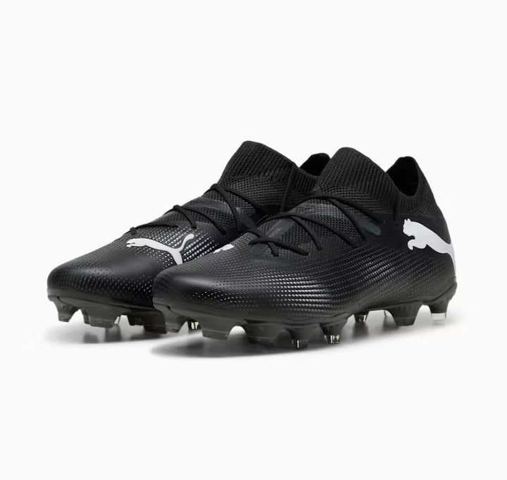 Puma Future 7 Match FG/AG Junior Boots - PUMA BLACK/PUMA WHITE