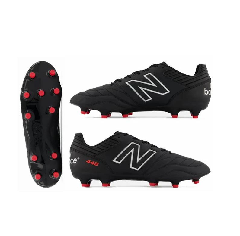 New Balance 442 V2 Team FG Boots - BLACK