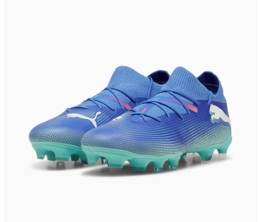 Puma Future 7 Match Womens FG/AG Boots - BLUEMAZING/PUMA WHITE/ELECTRIC PEPPERMINT