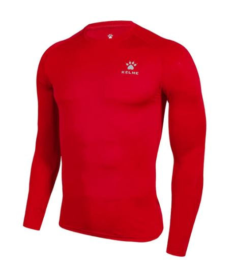 Kelme Kids Long Sleeve Tight Base Layer - NEON RED