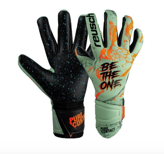 Reusch Goal Keeper Gloves - Pure Contact Fusion - GREEN/ORANGE/BLACK