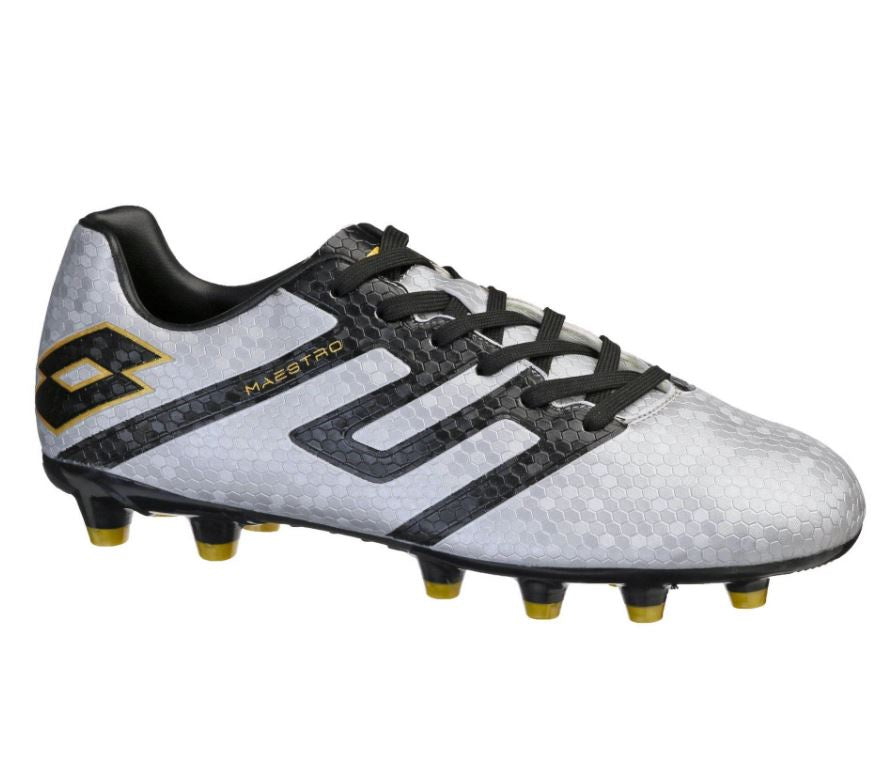 Lotto Maestro 705 FG Boots - GREY/BLACK/GOLD