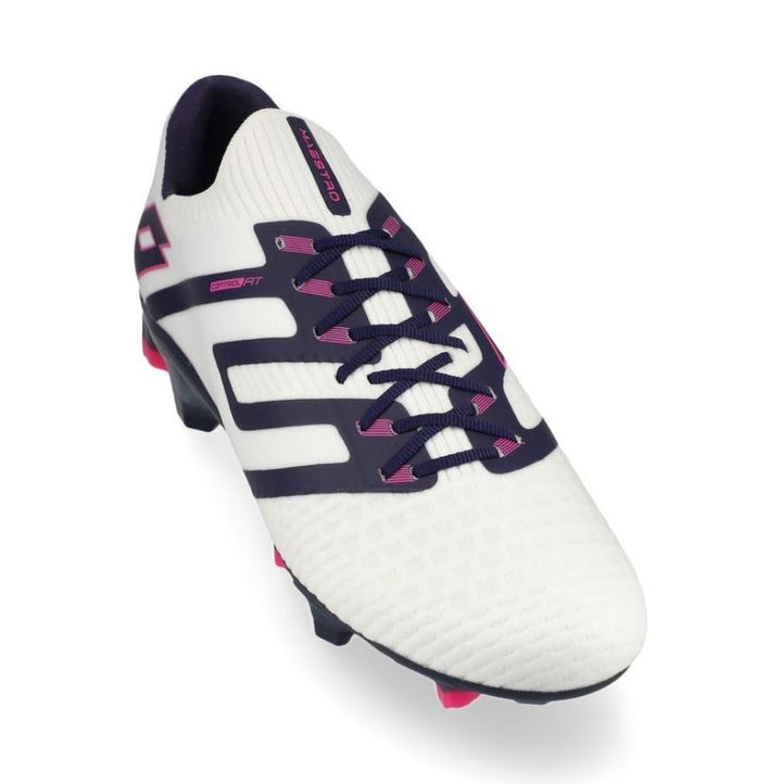 Lotto Maestro 100 IV FG Boots - WHITE/NAVY