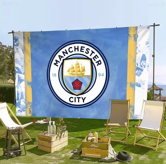 Manchester City Crest Fabric Poster 60cm x 90cm